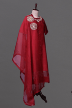 Load image into Gallery viewer, RED 3 CIRCLE BOTTA SUIT - The Pink Gota