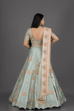 Load image into Gallery viewer, FLOWER POT LEHANGA - The Pink Gota 
